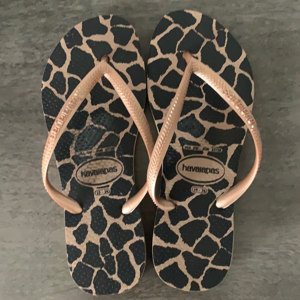 Giraffe Print Havianas